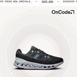 On Running Men's Black and Light Gray Performance Running Shoe